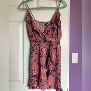 Express Mauve and Navy Floral Dress